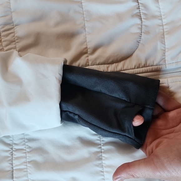 The North Face Mountain Sweatshirt Collarless Full Zip Jacket Small white - Picture 6 of 10